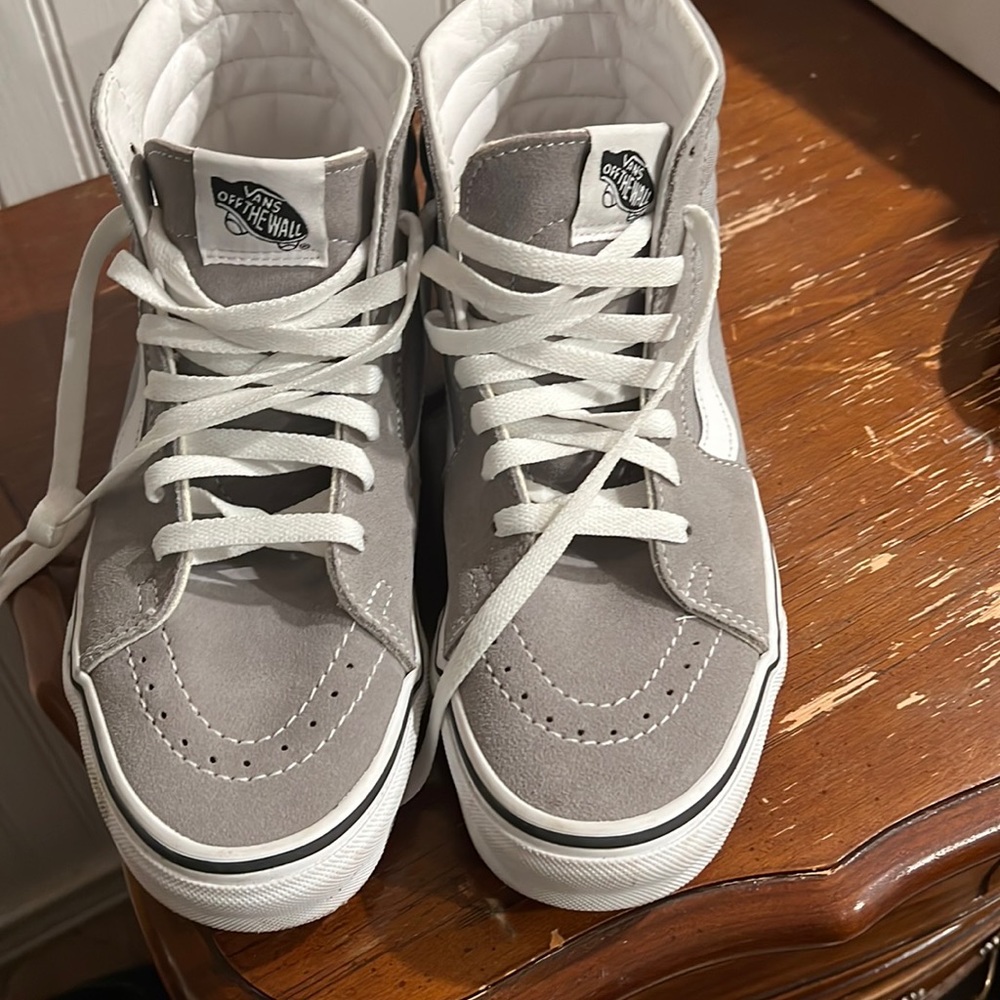 Vans High-tops grey like new women’s 8
